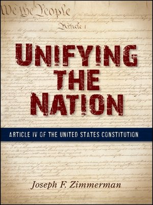 cover image of Unifying the Nation